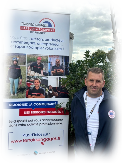 Portrait de Frédéric Despierres, chauffeur de taxi et sapeur-pompier volontaire Frédéric Despierres et terroir engagé